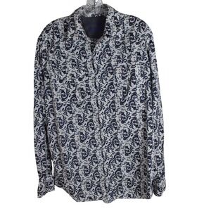 Wrangler 20X Competition Mens Western Shirt Floral Paisley Print Long‎ Sleeve